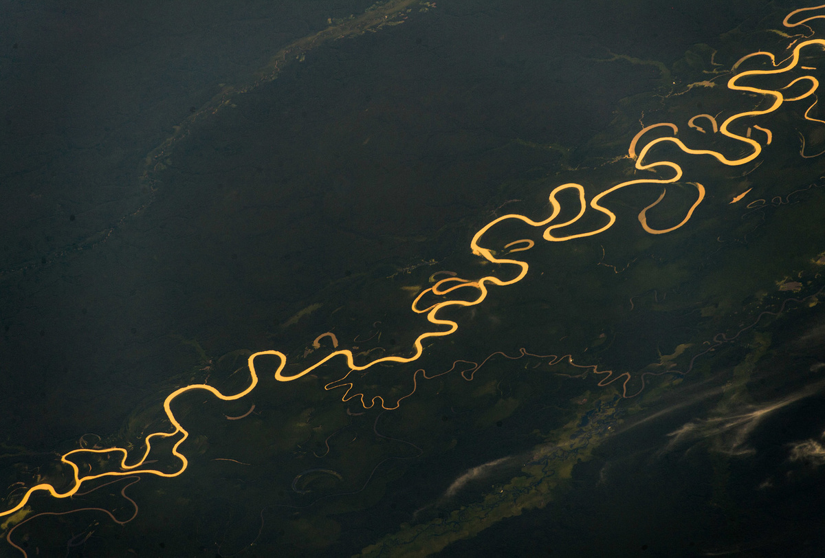 Вид на Амазонку с МКС: / Александр Герст 