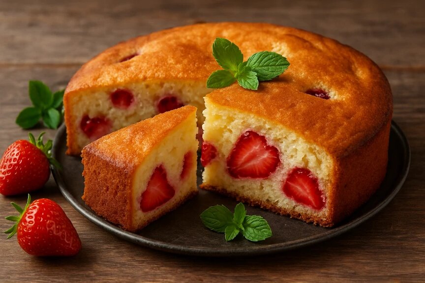 клубничный пирог