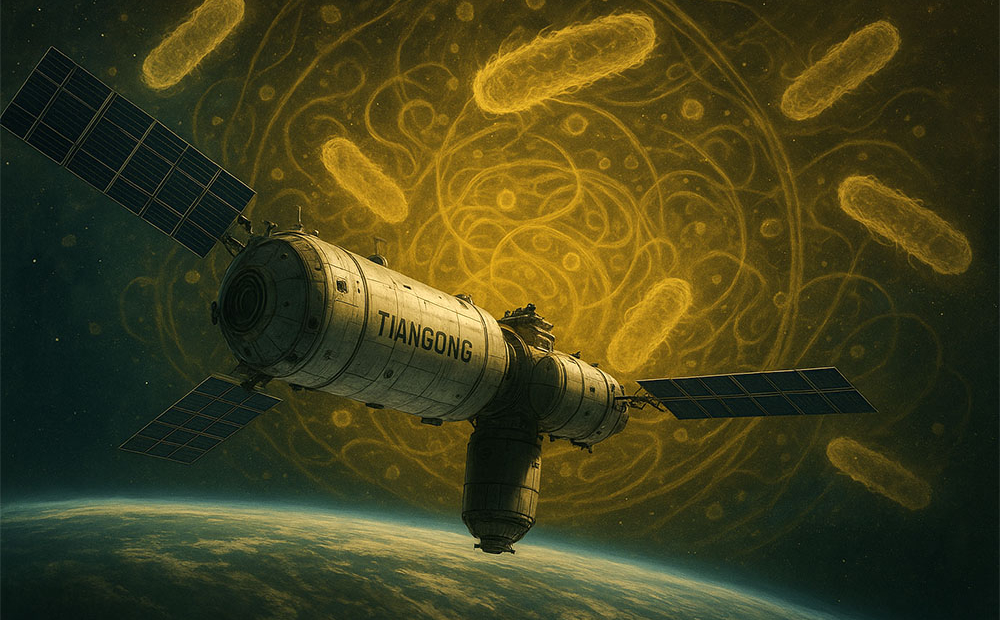 Обнаружены сверхбактерии на китайской орбитальной станции «Тяньгун»