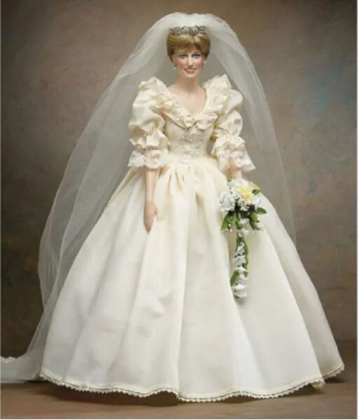 Кукла Franklin Mint Princess Diana Wedding Doll (Свадьба принцессы Дианы),Ограниченное коллекционное издание. Фото с Ozon