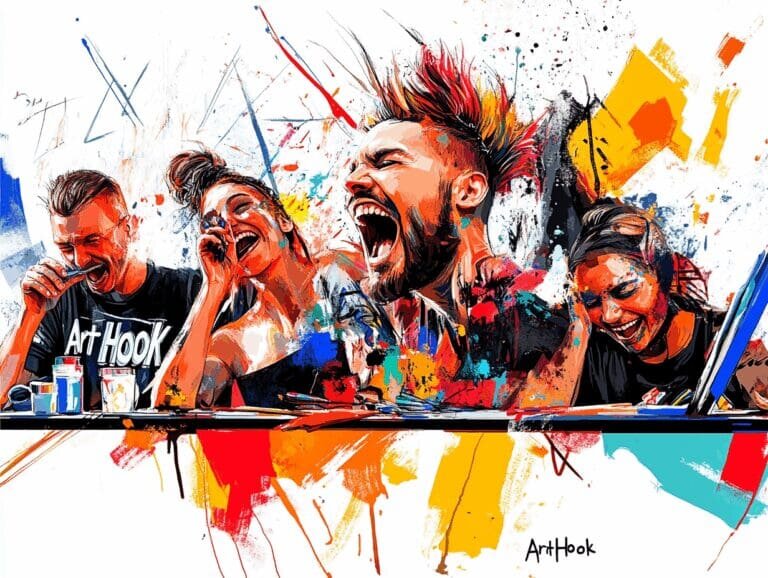    Арт-мастер-класс на день рождения: создайте незабываемые воспоминания и уникальные шедевры вместе с близкими Art-Hook.Ru