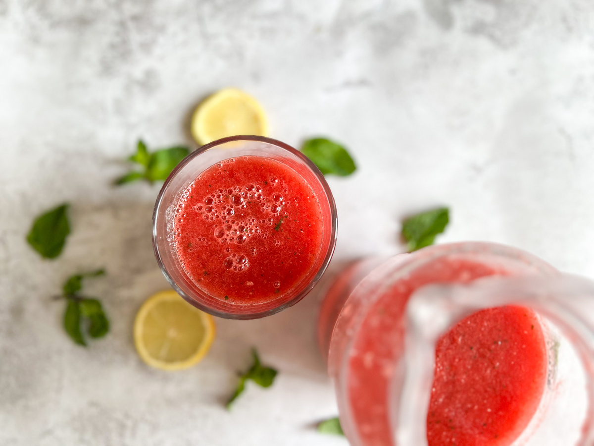 Арбузный лимонад. Фото: Сладкий Персик