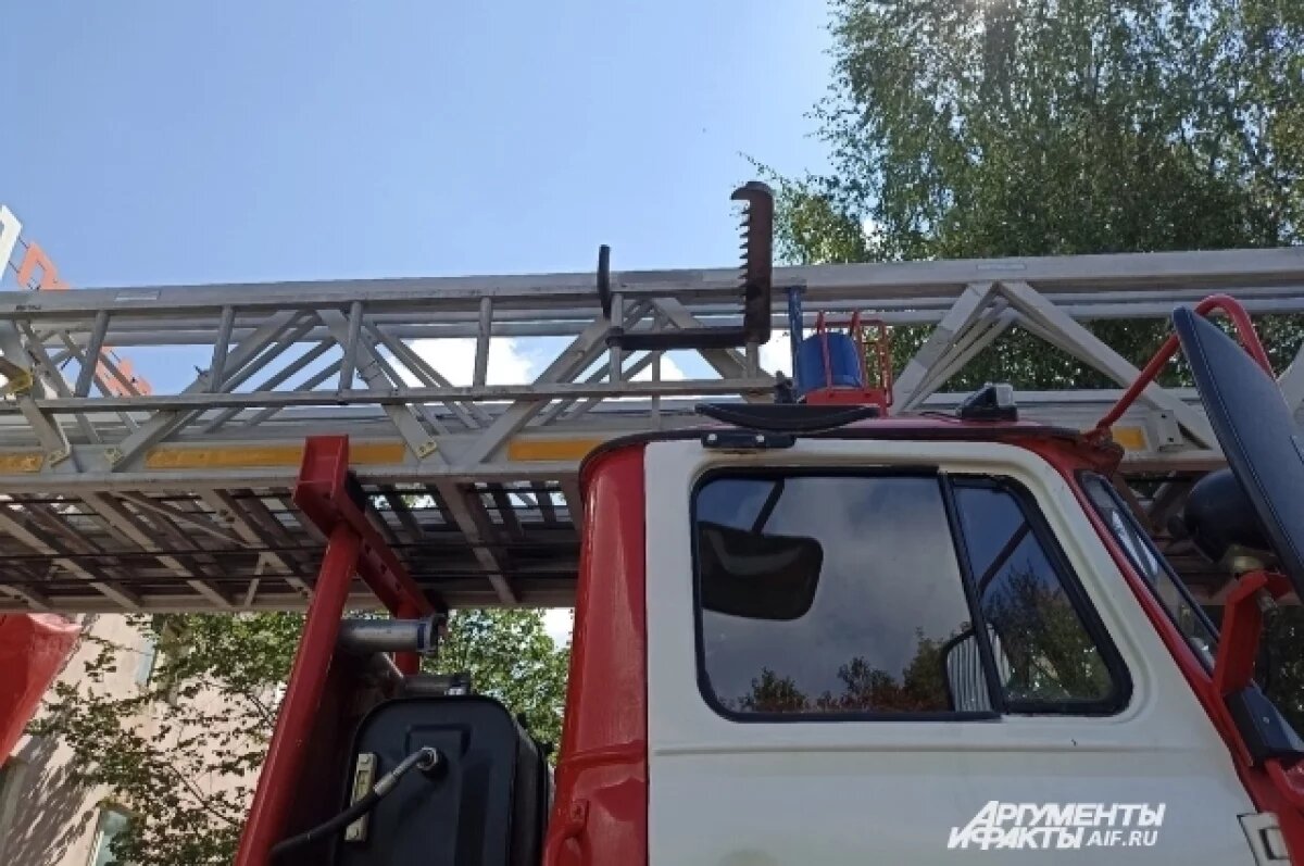    В Пермском крае пожарный спас дедушку, застрявшего на карнизе балкона