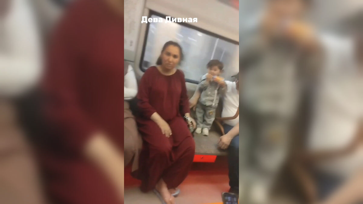 Приезжая начала упираться в ответ на замечание молодого человека. Фото из видео/соцсети