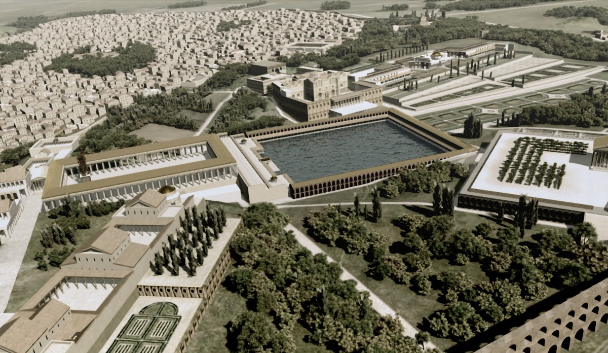«Золотой дом» Нерона (Domus Aurea). Реконструкция