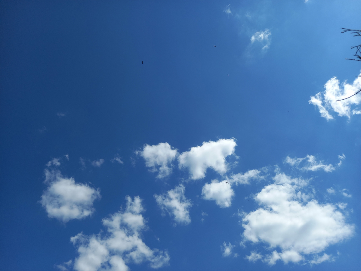 небо над деревенькой