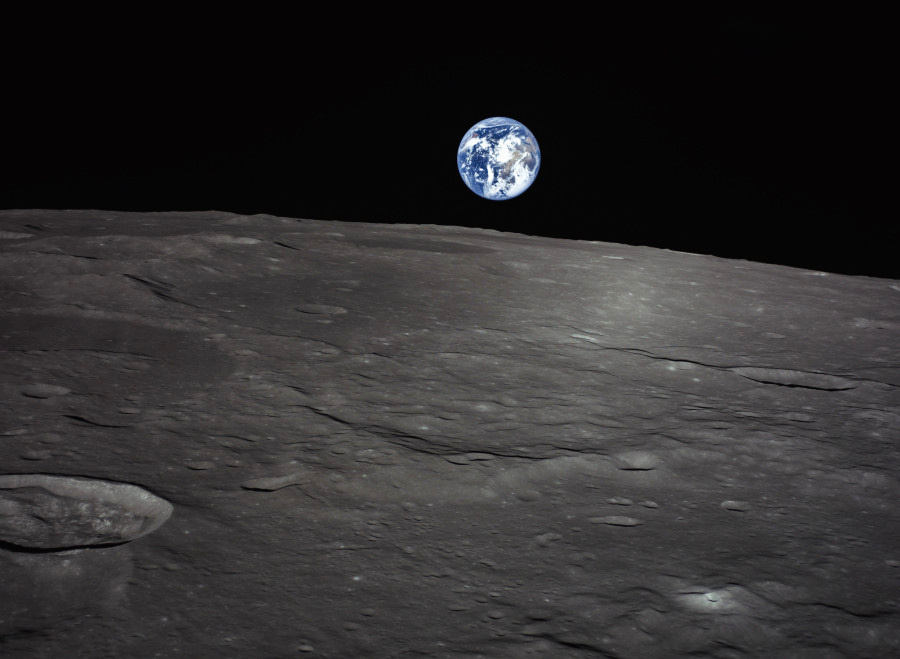 Земля у лунного горизонта 27 мая 2025 года, фото ispace
