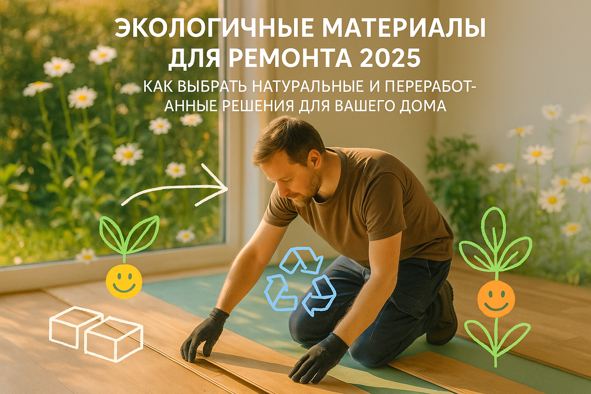    Экологичные материалы для ремонта 2025: как выбрать натуральные и переработанные решения для вашего дома