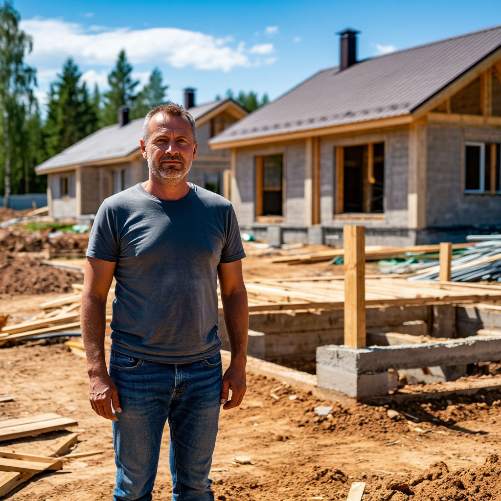 Обычно так и происходит - стройка на жаре. Климат в нашей местности с апреля такой.