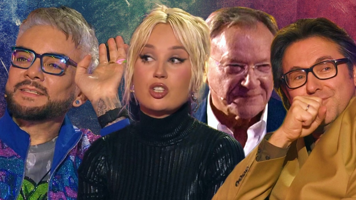 Филипп Киркоров, Клава Кока, Сергей Шакуров и Андрей Малахов на шоу «Поймай меня, если сможешь»