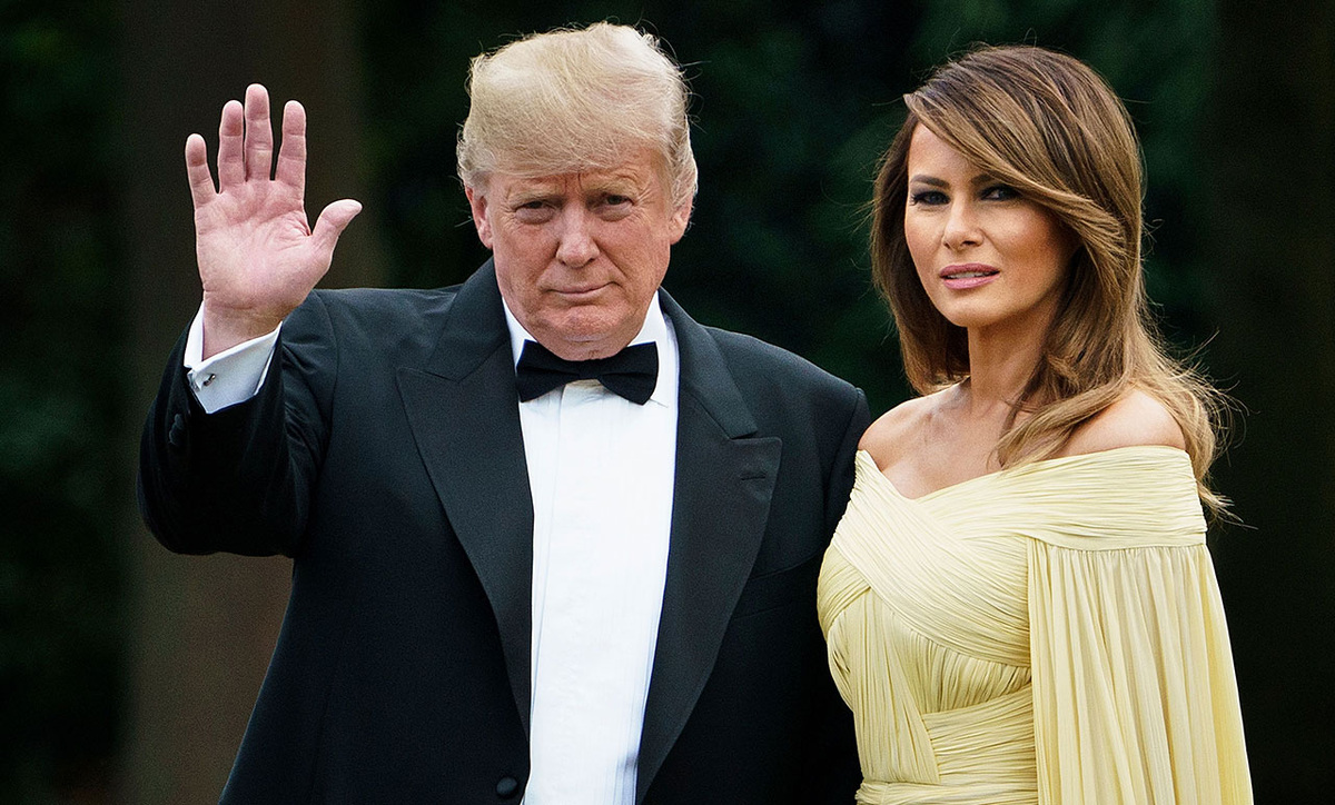 Мелания и дональд Трамп