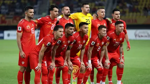 Сборная Северной Македонии.