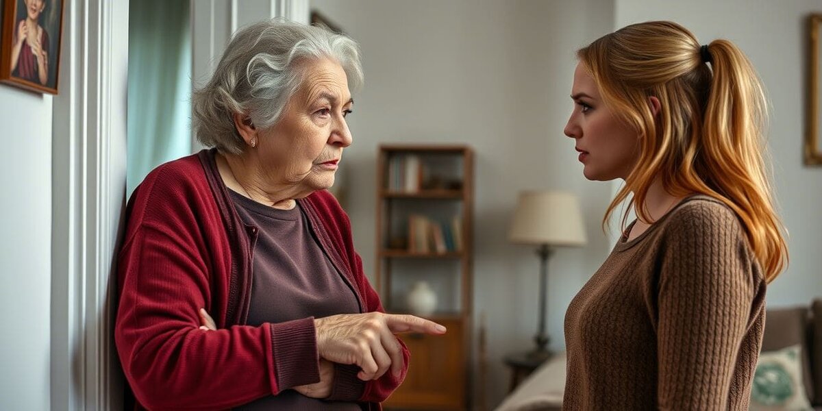 — Ты живёшь в квартире моего сына и моей! И я не позволю тут бардак разводить!— кричала свекровь на молодую невестку подперев дверной косяк