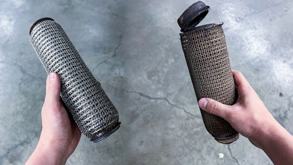 Гофра глушителя на Skoda Octavia