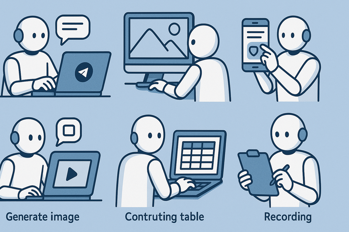 Автоматизируют. Думают. Пишут. Рисуют.