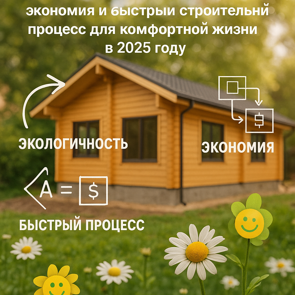    Дома из клееного бруса: экологичность, экономия и быстрый строительный процесс для комфортной жизни в 2025 году