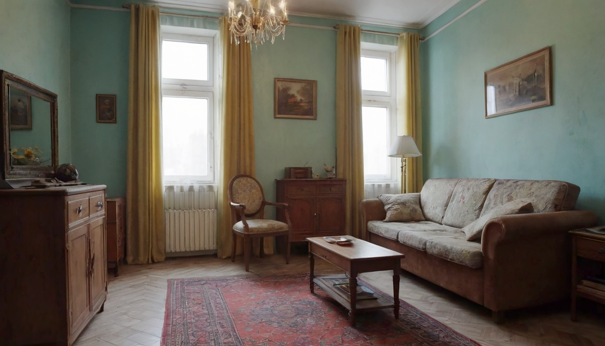 После бабушки квартира досталась нам.