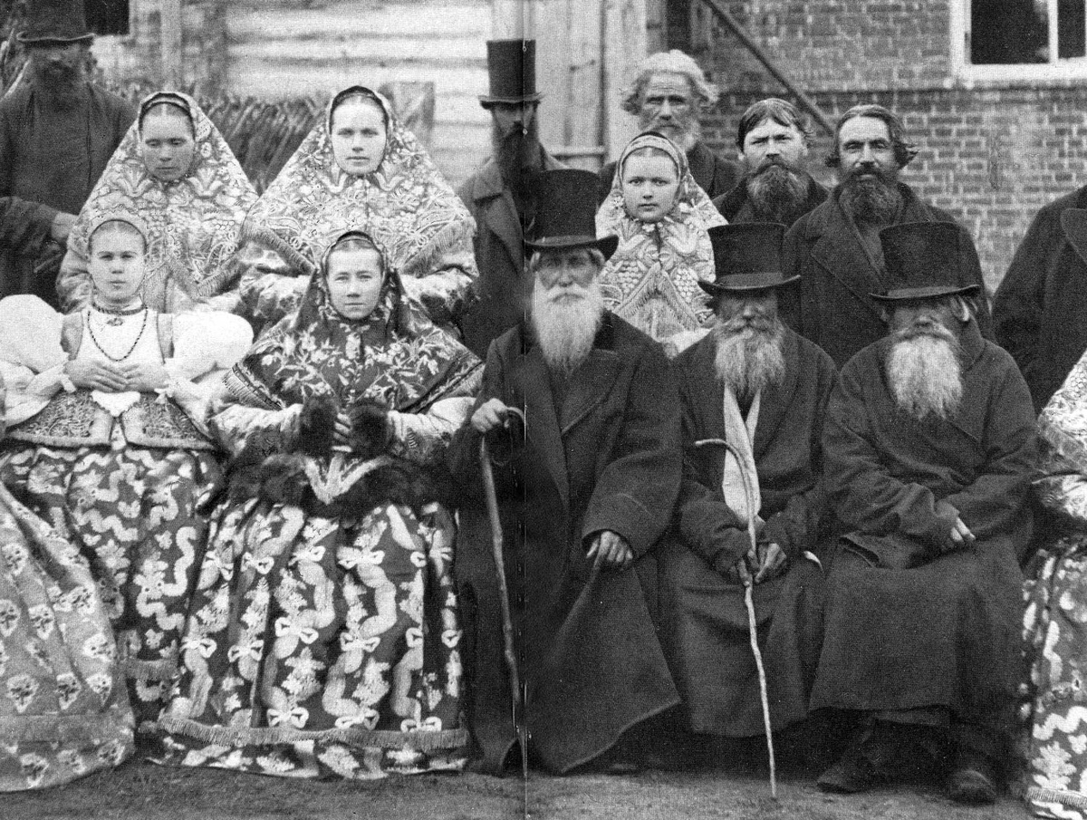 Дореволюционные русские мужики и бабы