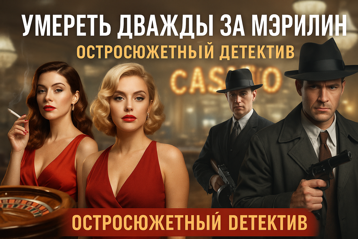 Умереть дважды за Мэрилин — остросюжетный нуар-детектив | в стиле Джеймса Хэдли Чейза