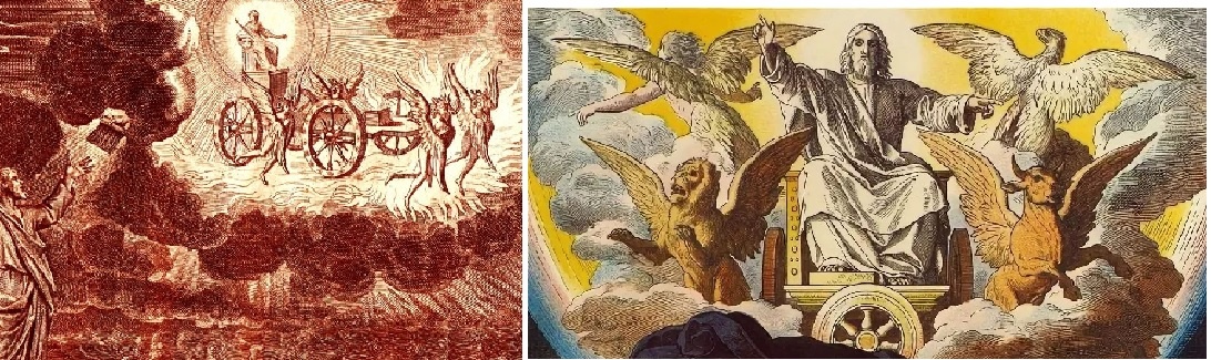 Однажды,  еврей Иезекеиль якобы узрел на небесах пророческое послание Божие.