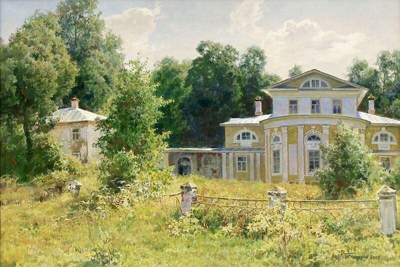 художник Бороздин О.А. Дворянская усадьба