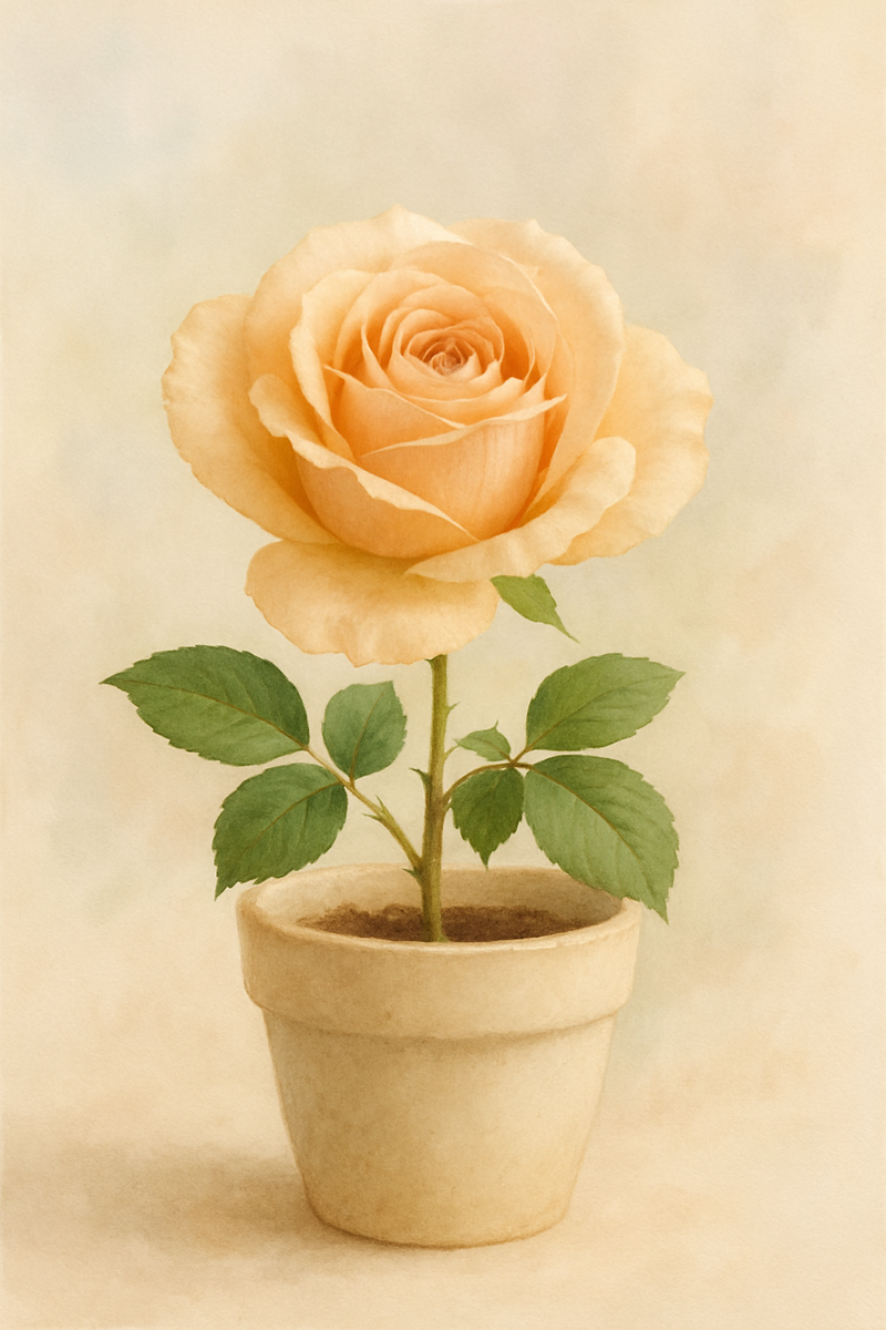 Изображение цветка создано нейросетью по моему запросу — с вниманием к деталям и настроению, которое я хотела передать.