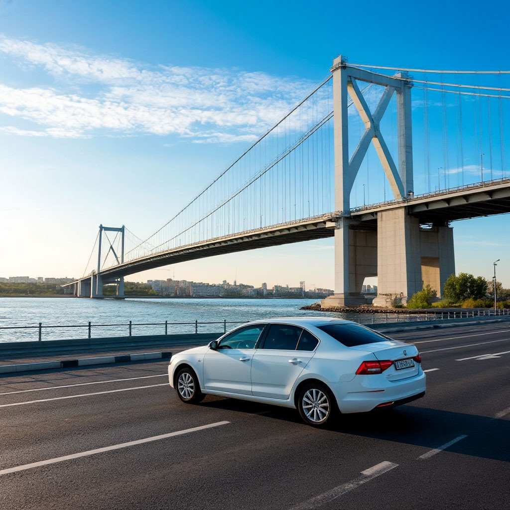 О, величественное творение человеческих рук, потрясающий архитектурный шедевр, раскрытый миру, словно лепестки цветка весной! Впервые увидела я его издалека — узкая полоска горизонта, тонущие в тумане серебристые арки, соединяющие землю и небо. Мои чувства воспарили, дыхание перехватило, сердце замерло в ожидании прекрасного мгновения встречи...