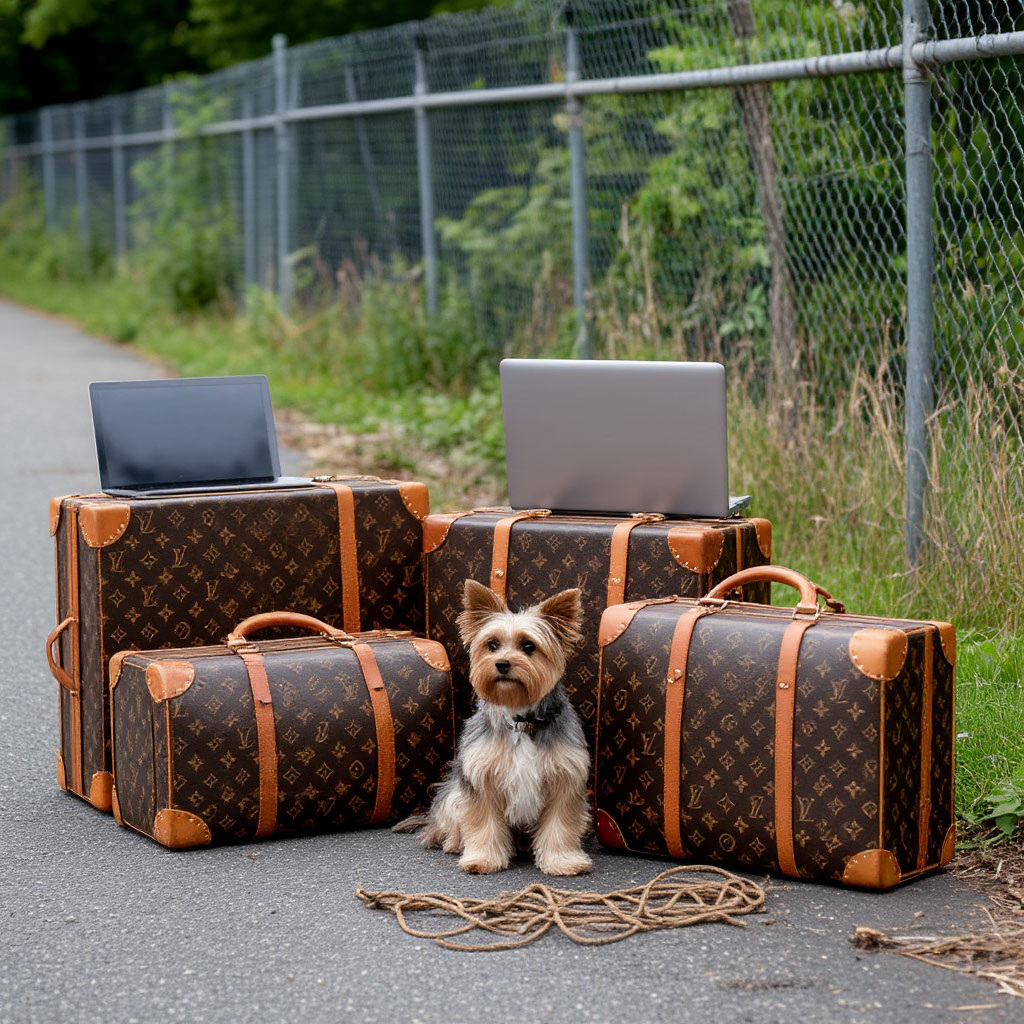 Наша Кнопа — воплощение аристократизма и грациозности. Ее небольшие размеры позволяют ей незаметно оказаться в самом неудобном положении, заставляя задуматься, кому принадлежит это маленькое пушистое создание, посреди огромной груды багажа.