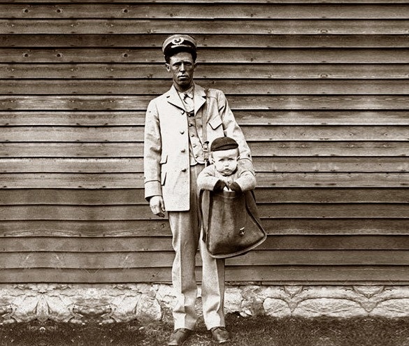 Пересылка детей по почте, США, начало XX века