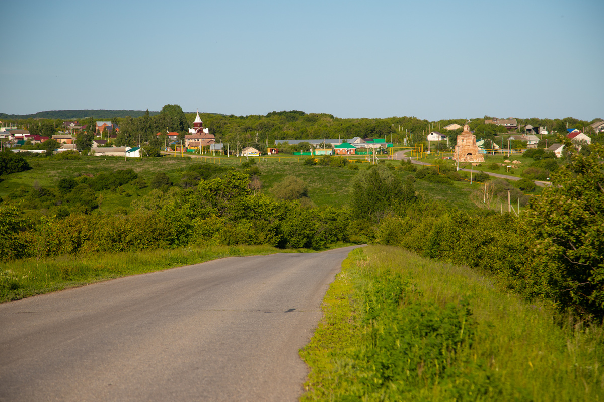 Село Осиновка Самарской области, въезд в село