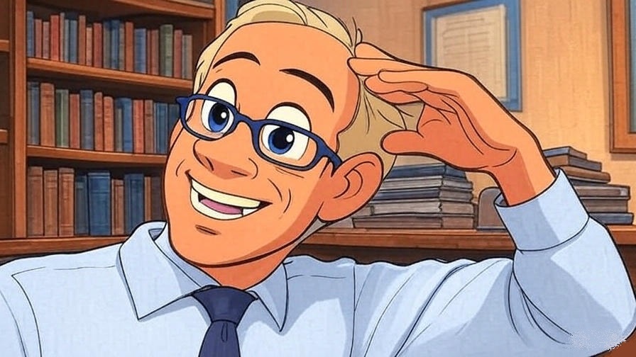  Стивен Крашен, в качестве героя мультфильма