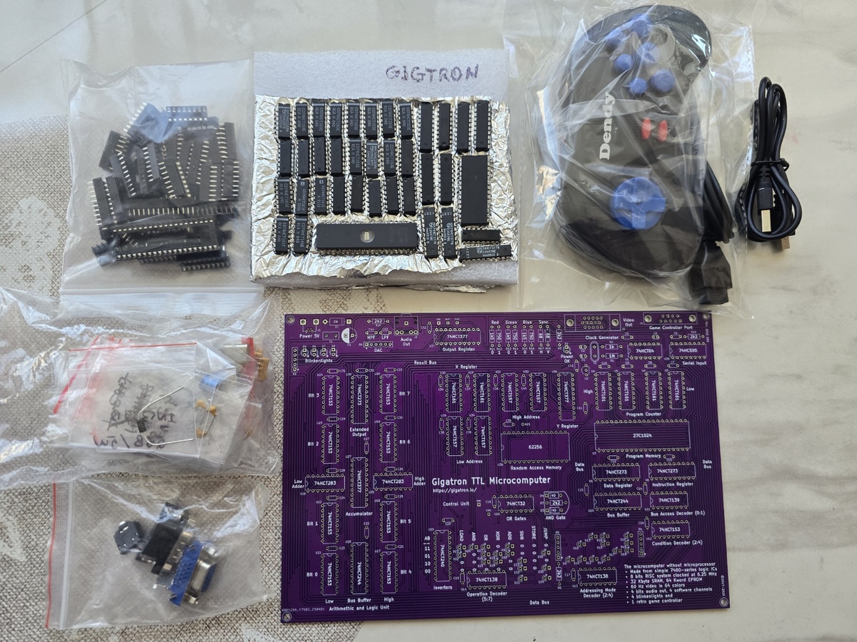 Комплект для сборки Gigatron TTL