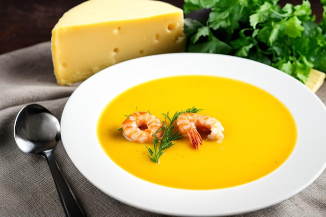 Что-как-приготовить.рф: Сырный суп с креветками по-особому