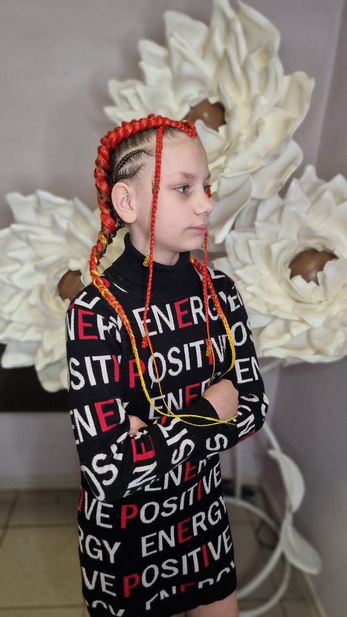 Брейды с узорными брейдами