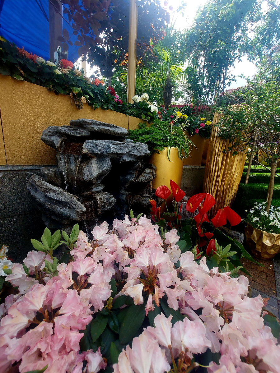 Цветы недалеко от Арбата, у рыбного ресторана Erwin.