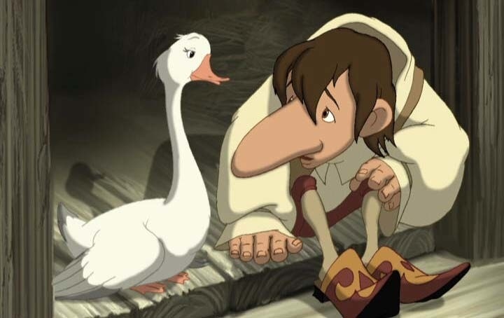    Кадр из мультфильма «Карлик Нос», реж. Илья Максимов, Кинокомпания СТВ, Анимационная студия Мельница