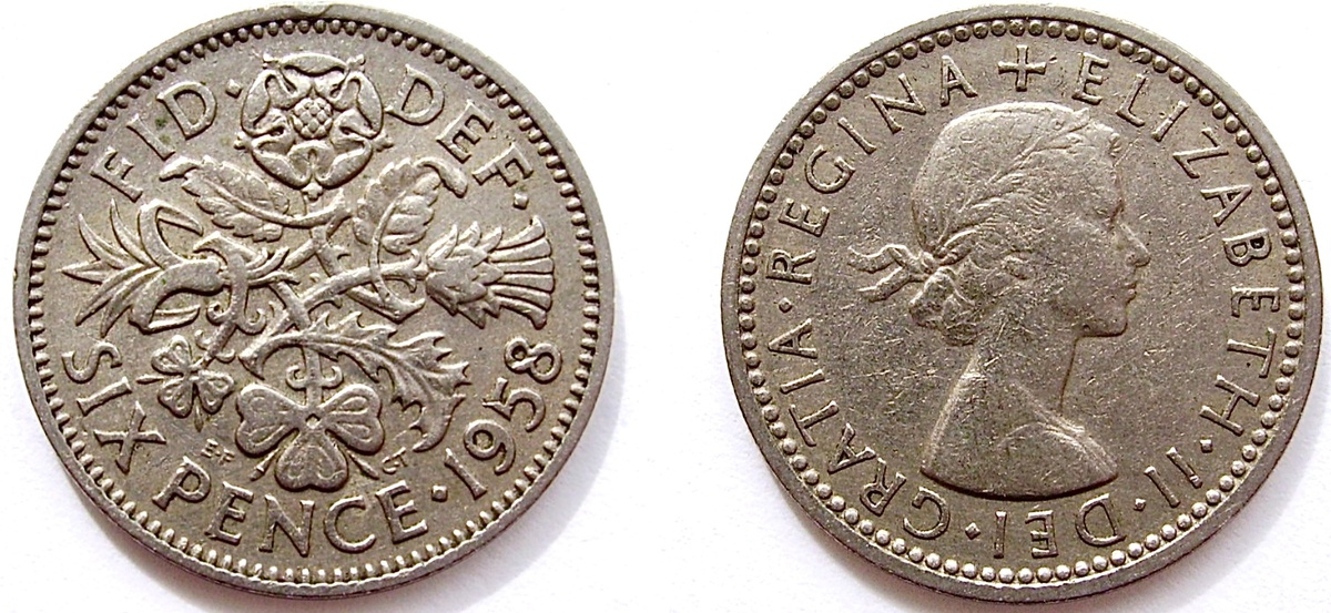 Six pence 1958