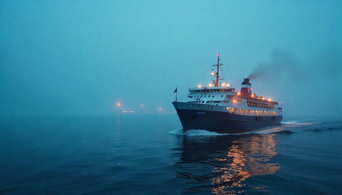 Теплоход в речном круизе