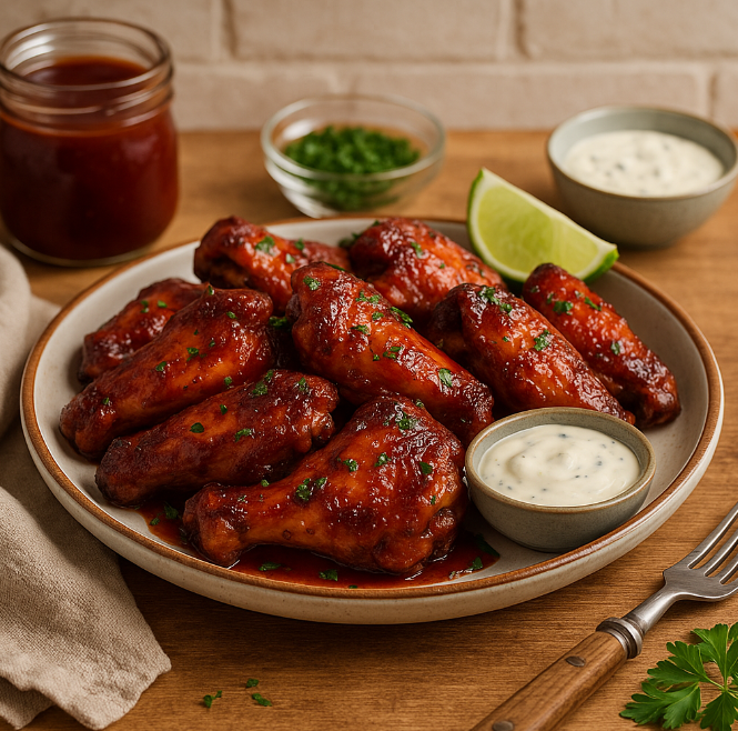 Куриные крылышки в соусе BBQ рецепты от Дарики