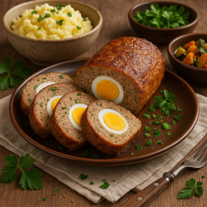 Мясной рулет с яйцом рецепты от Дарики