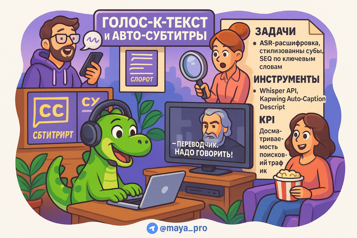    Авто-субтитры и голос-к-тексту: как они спасают ваш контент от забвения и приносят трафик Артур Хорошев