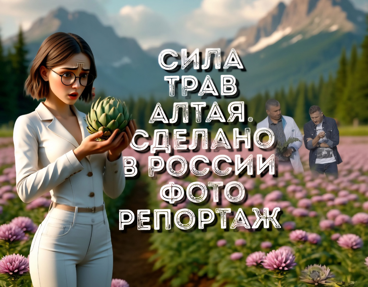 Сделано в России. Сила алтайских трав. Обложка.