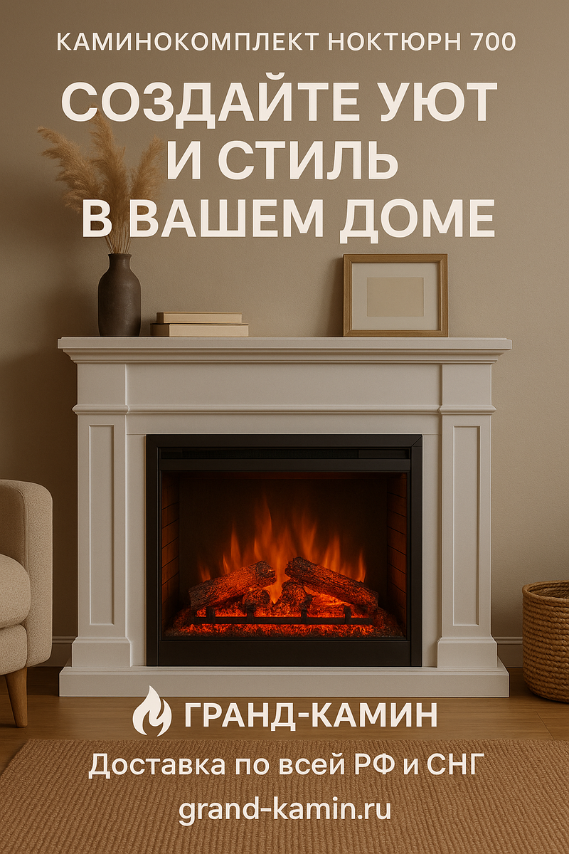    Каминокомплект Ноктюрн 700: создайте уют и стиль в вашем доме с идеальным источником тепла Kamin