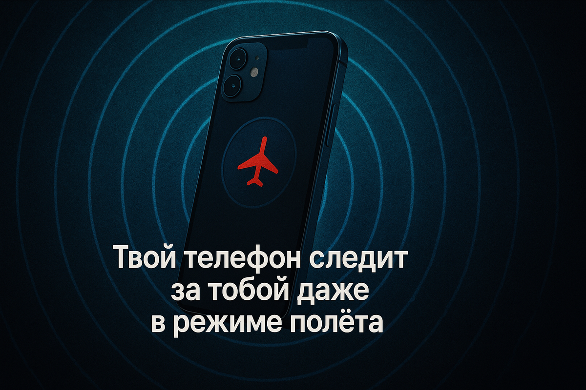 📱 Твой телефон следит за тобой даже в режиме полёта