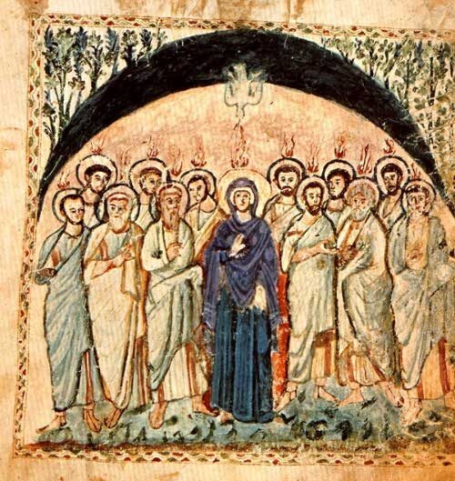 Миниатюра Евангелия Равулы. 586г. Флоренция