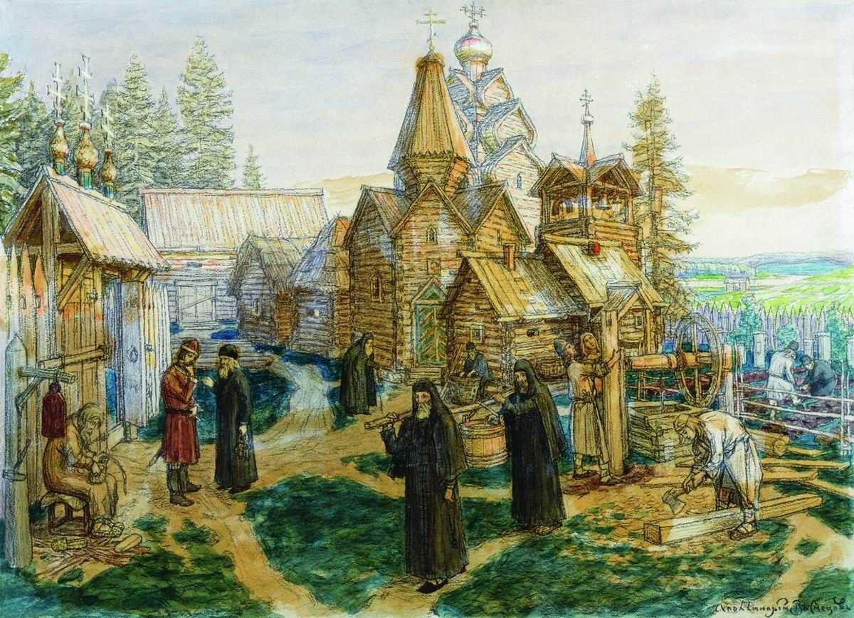    "Троице-Сергиева лавра". А. М. Васнецов, 1908 - 1913 гг. / Фото: wikipedia.org