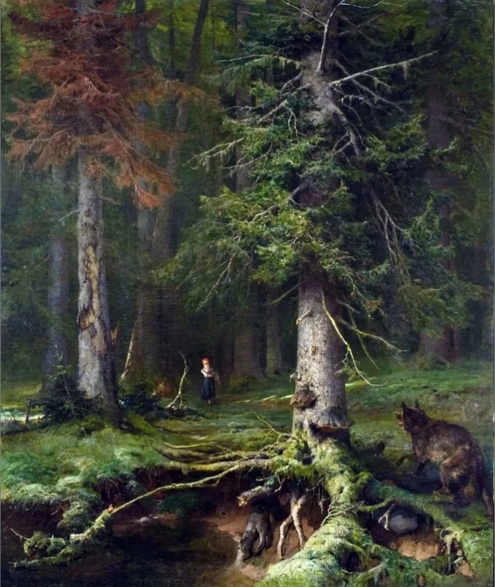 Красная Шапочка. Юлий Клевер. 1884 г.