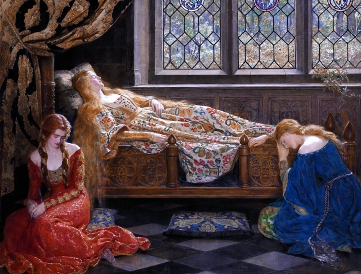 Спящая красавица. Джон Малер Кольер. 1921 г.
