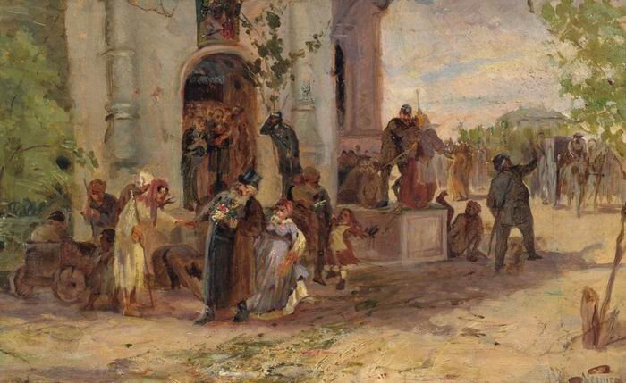    Нестеров М. В. «Троицын день», 1881 г. Фото: общественное достояние