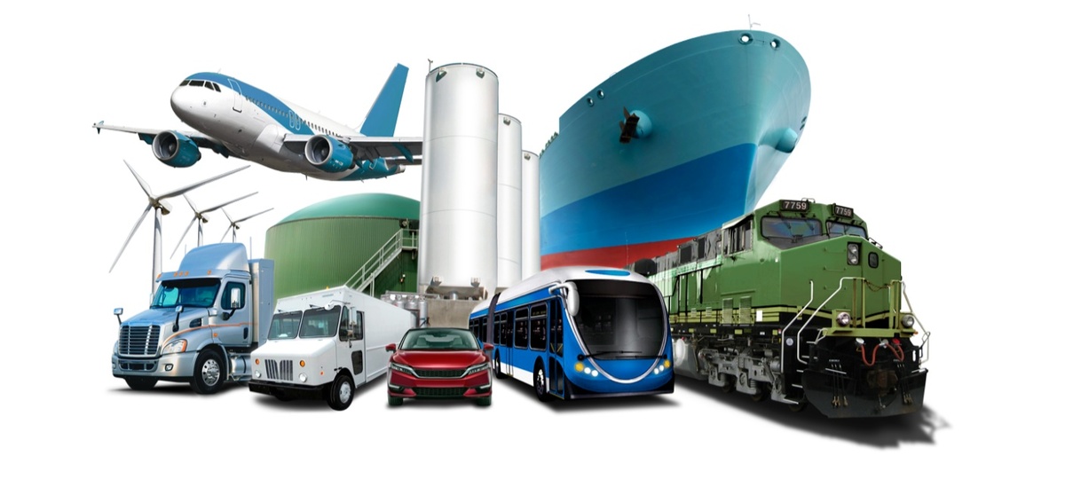 различные виды транспорта.